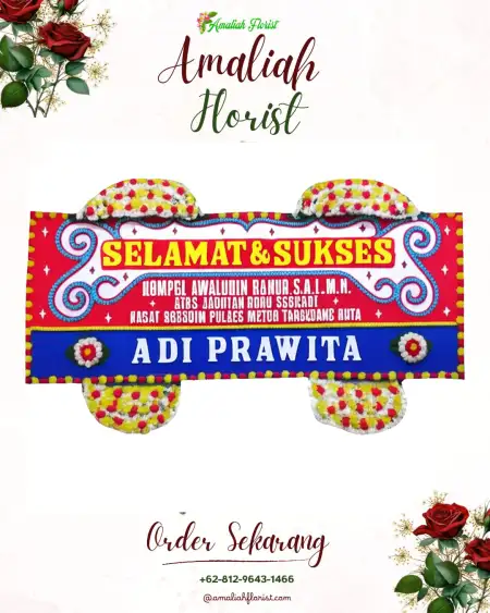 Papan Bunga Ucapan Selamat Kalirong